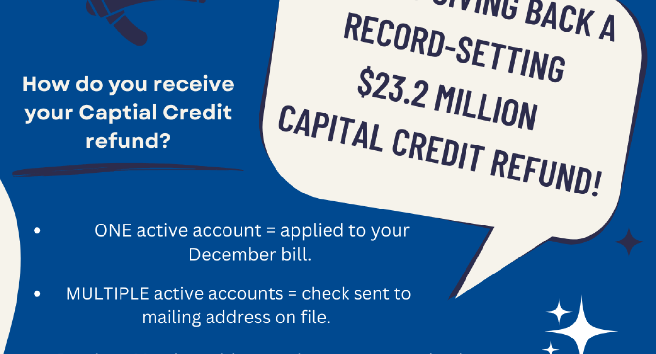 WREC announces record setting Capital Credit refund!