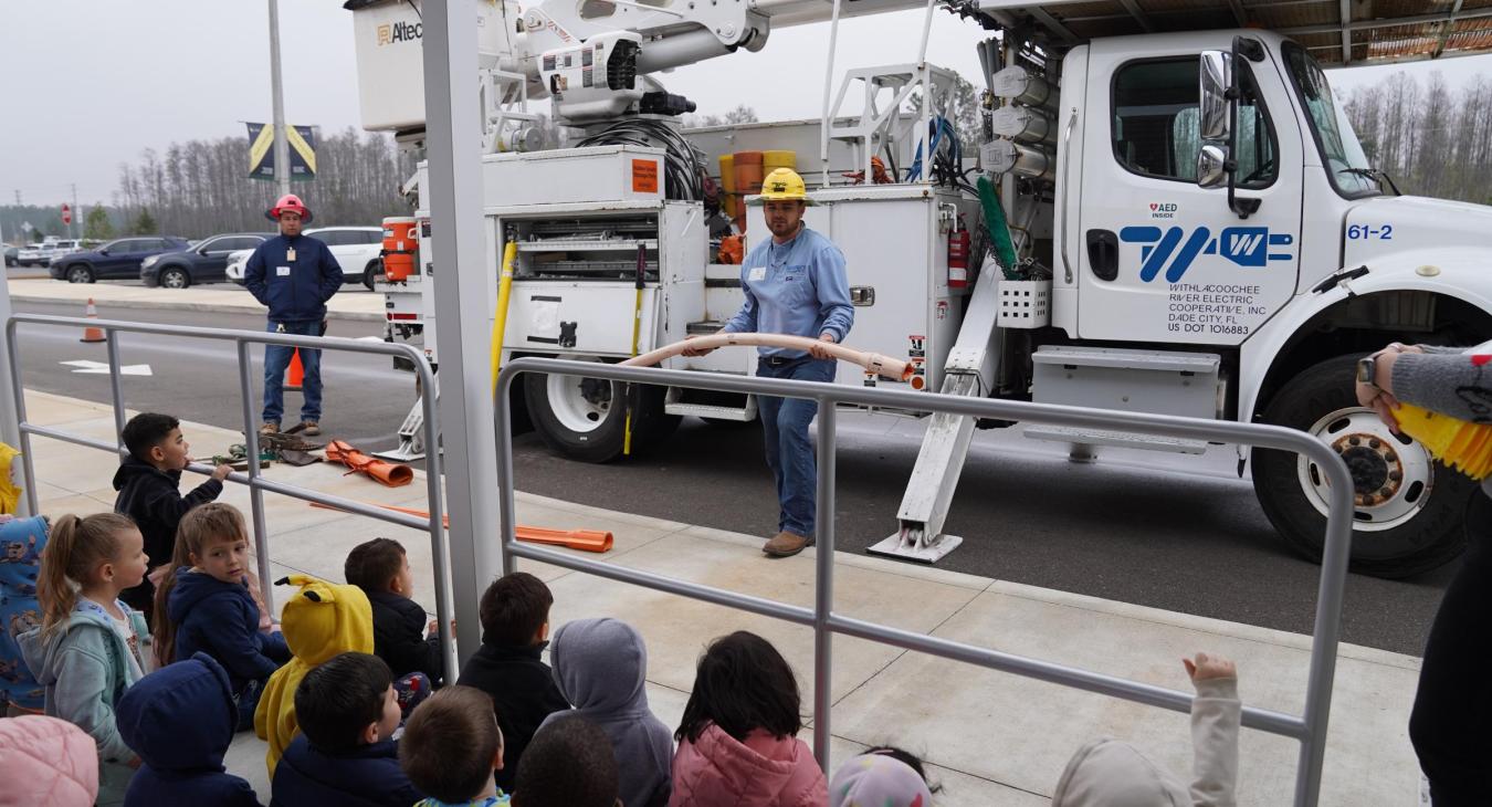 WREC's Safety Department visits Dayspring Angeline Academy