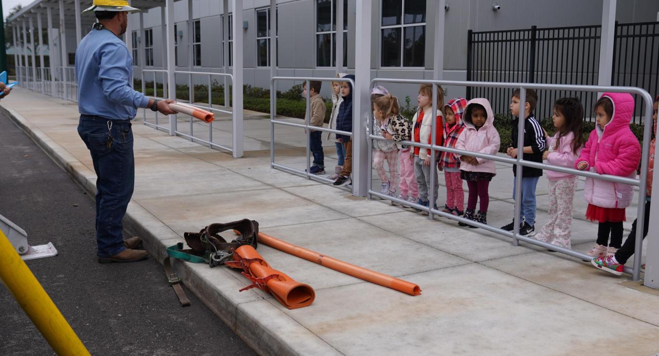 WREC's Safety Department visits Dayspring Angeline Academy