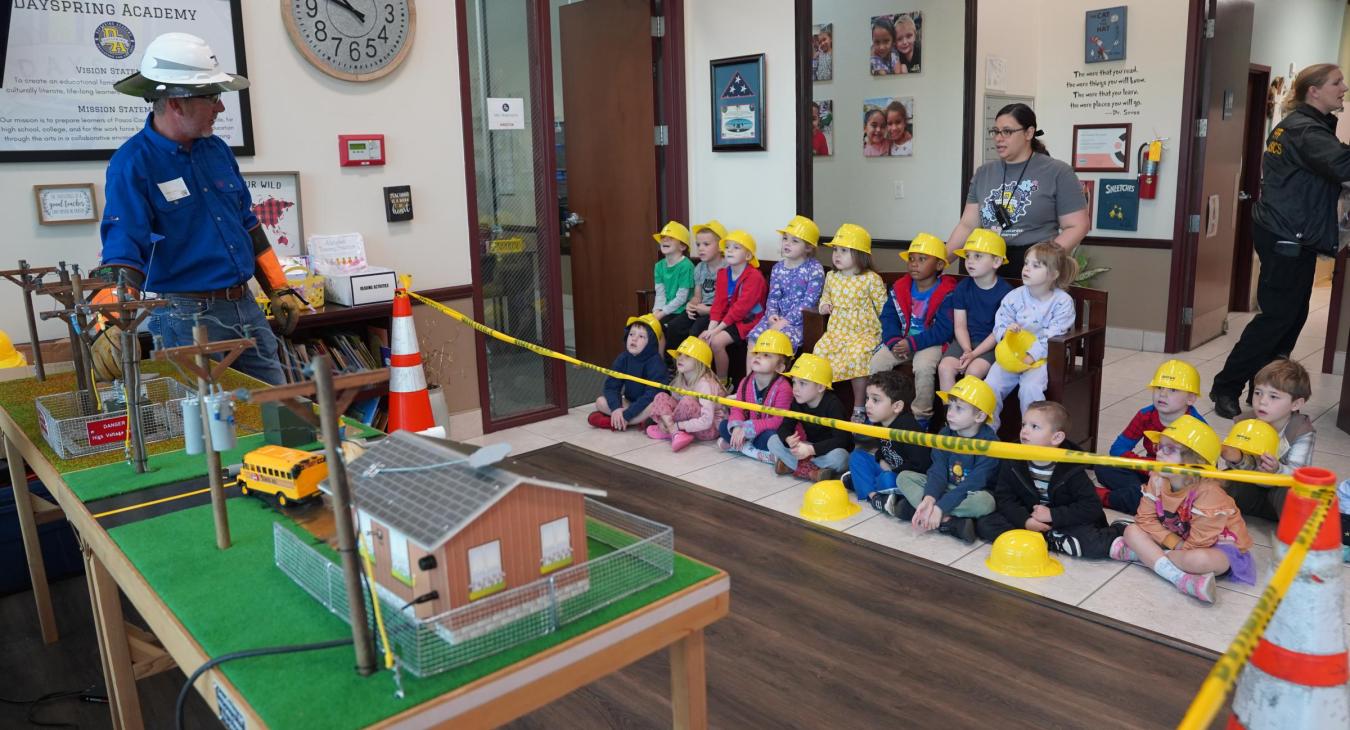 WREC Gives Safety Demonstration at Dayspring Academy