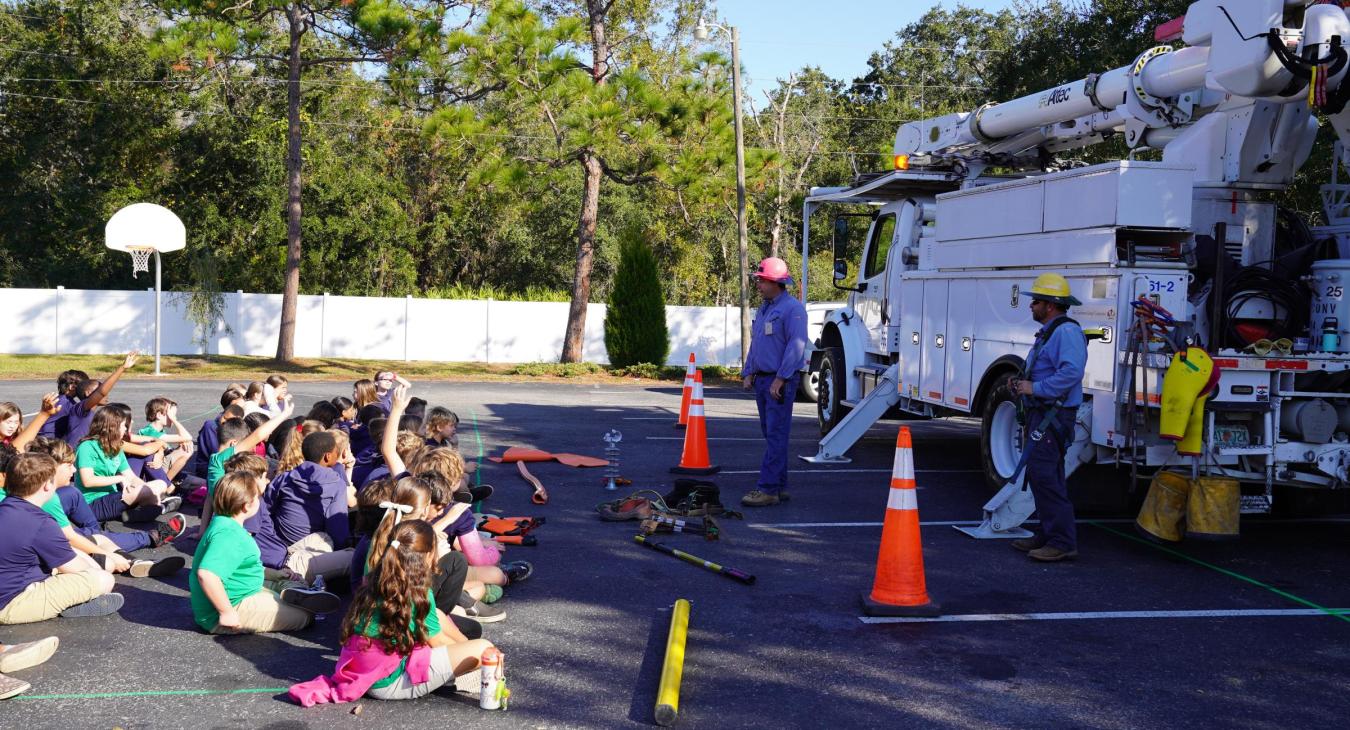 WREC Attends Great American Teach-In at Learning Lodge Academy
