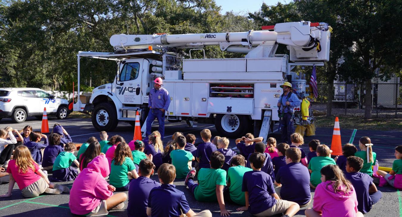WREC Attends Great American Teach-In at Learning Lodge Academy