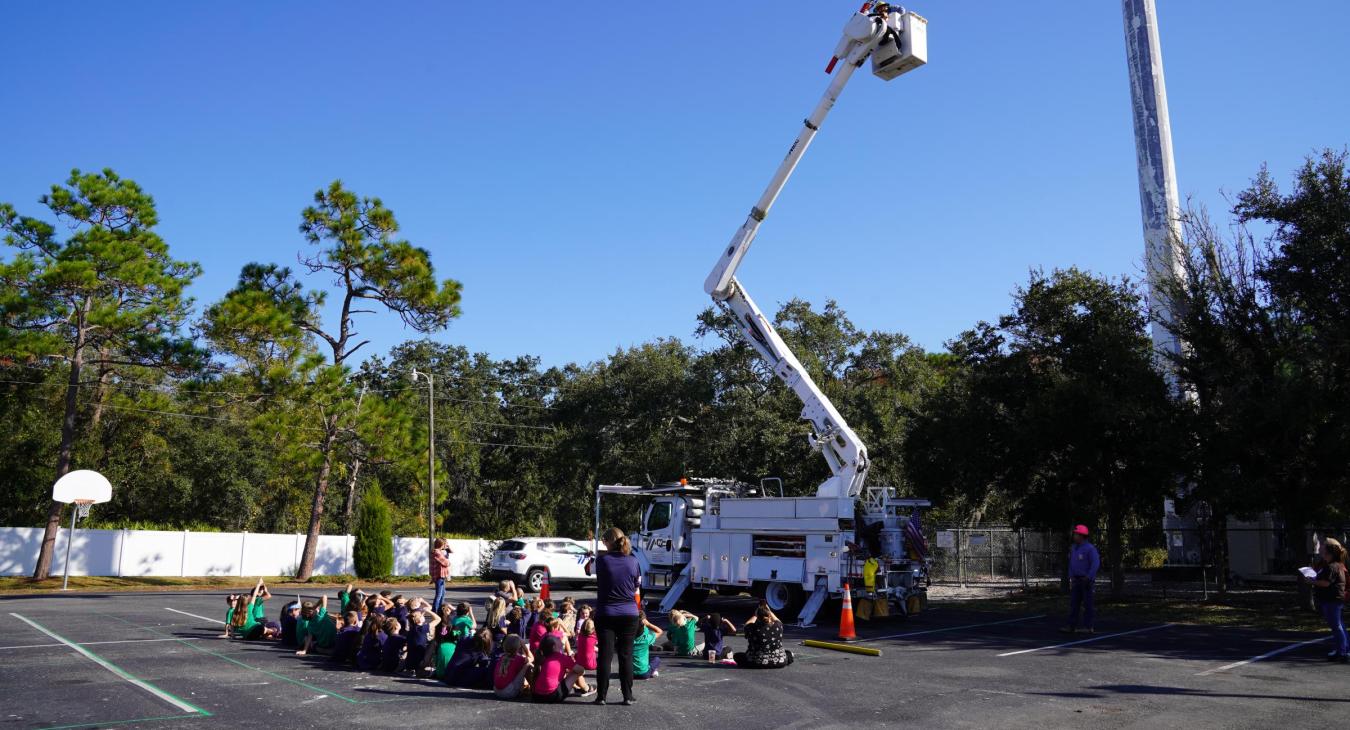 WREC Attends Great American Teach-In at Learning Lodge Academy