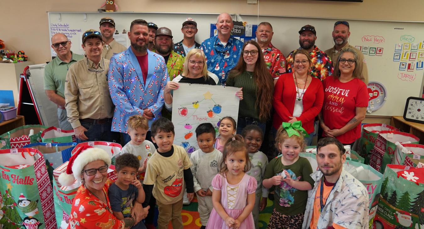 WREC Delivers Angel Tree Gifts to Fox Hollow Elementary School