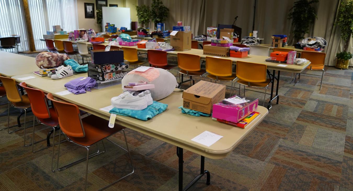 WREC's General Office employees deliver Angel Tree presents