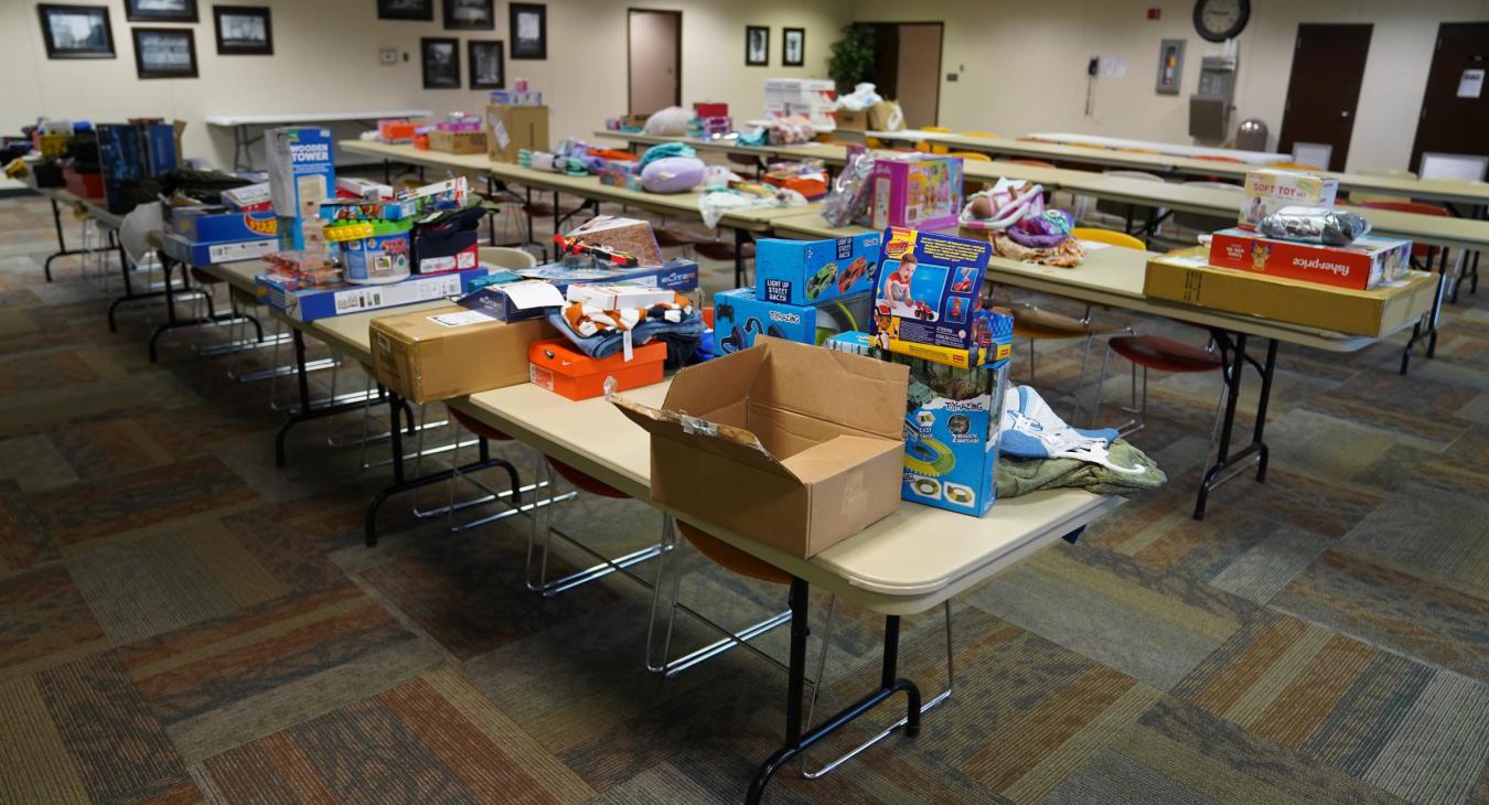 WREC's General Office employees deliver Angel Tree presents
