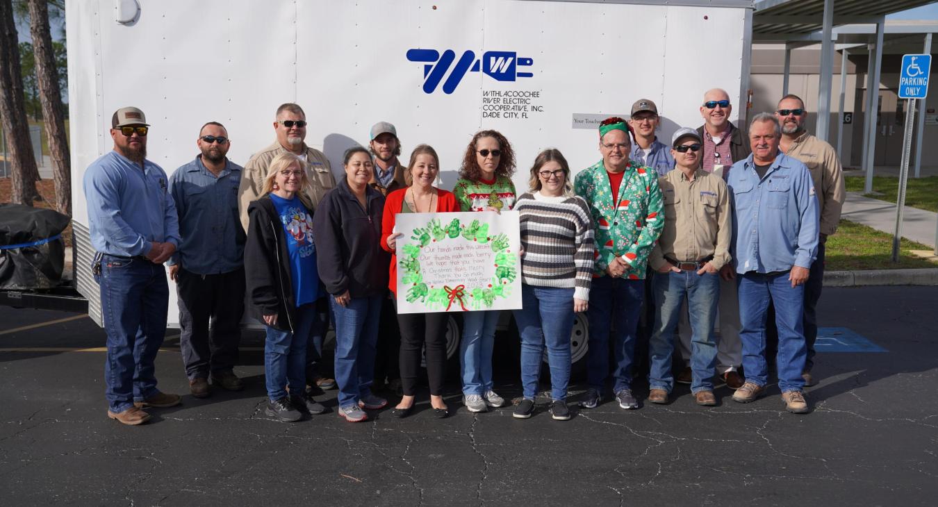 WREC's Bayonet Point employees deliver Angel Tree presents