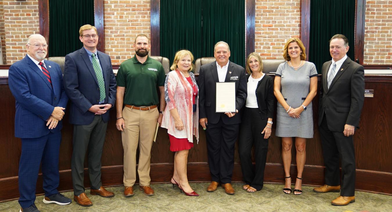 Joseph Marina Recognized by the Pasco County Board of County Commissioners