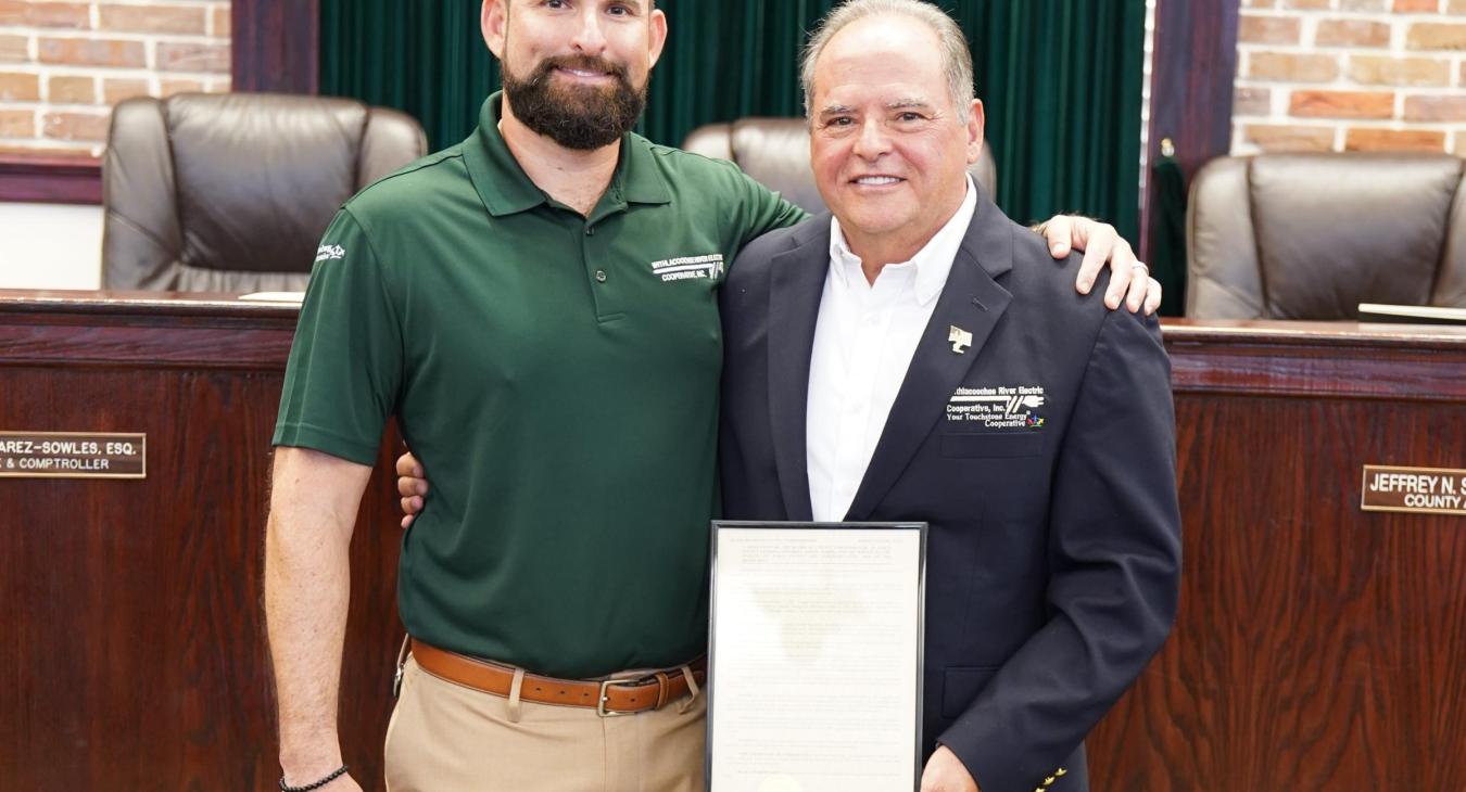 Joseph Marina Recognized by the Pasco County Board of County Commissioners