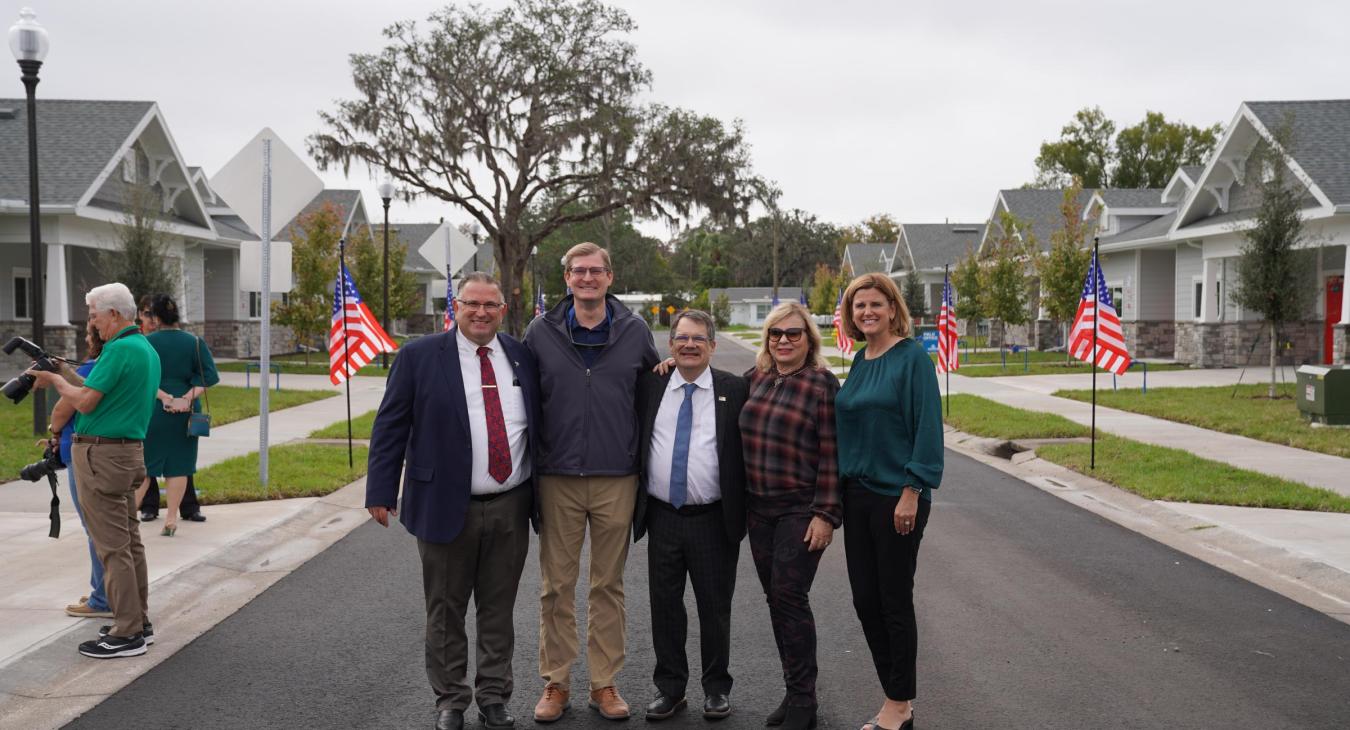 WREC Hosts Ribbon Cutting for Magnolia Oaks Veterans Housing Project