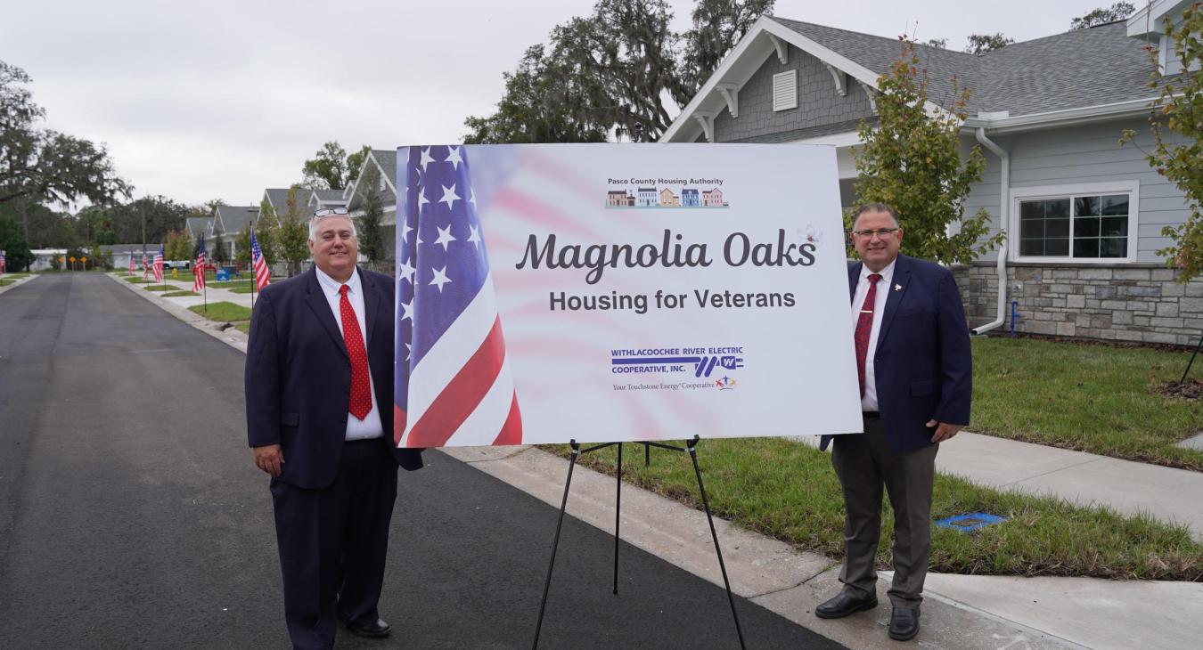 WREC Hosts Ribbon Cutting for Magnolia Oaks Veterans Housing Project