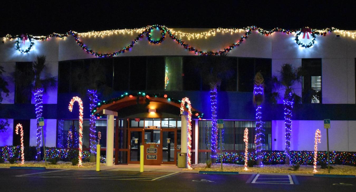 Christmas Office Decorations at WREC
