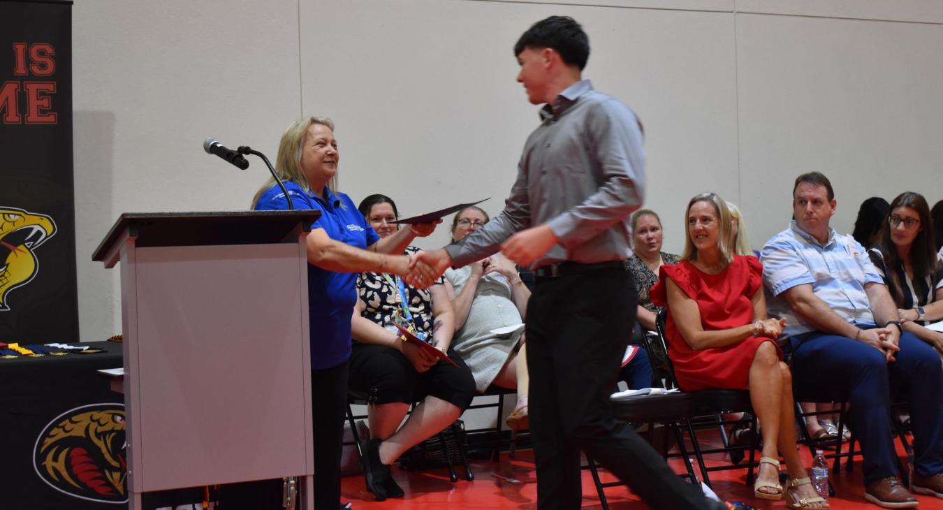 WREC Scholarships Awarded at Hudson High School