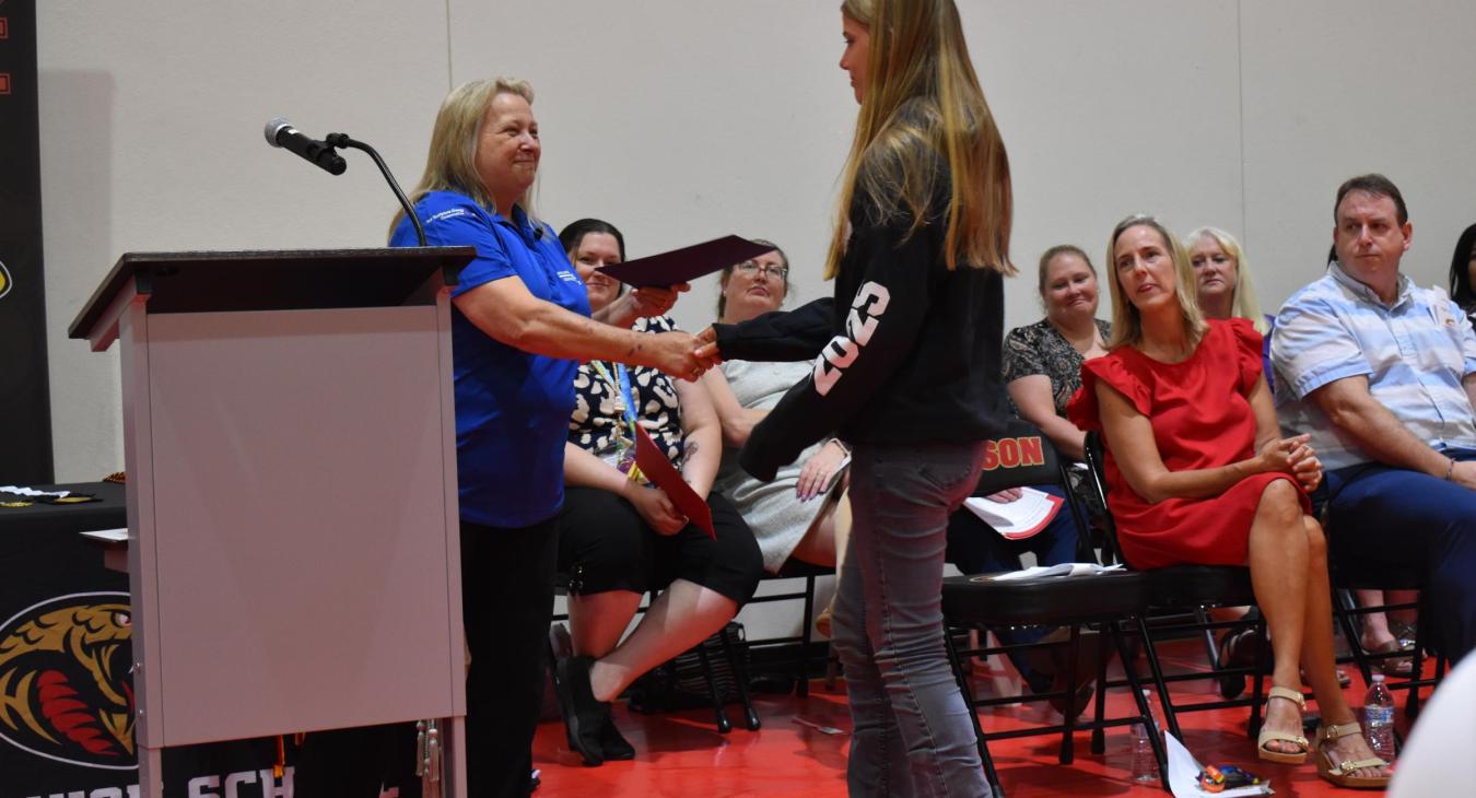 WREC Scholarships Awarded at Hudson High School