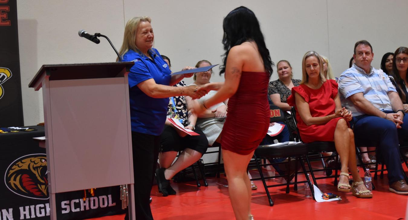 WREC Scholarships Awarded at Hudson High School