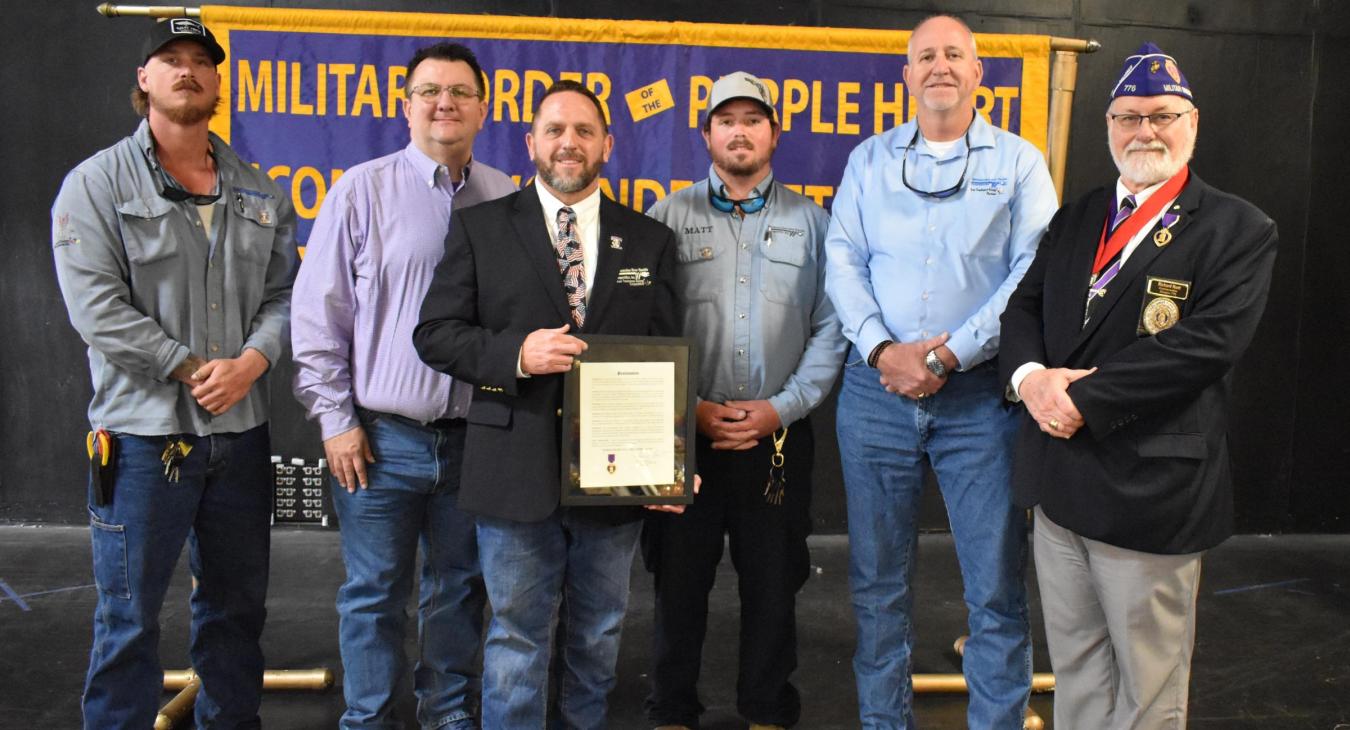 WREC Honored to Participate in 20th Annual Purple Heart Ceremony