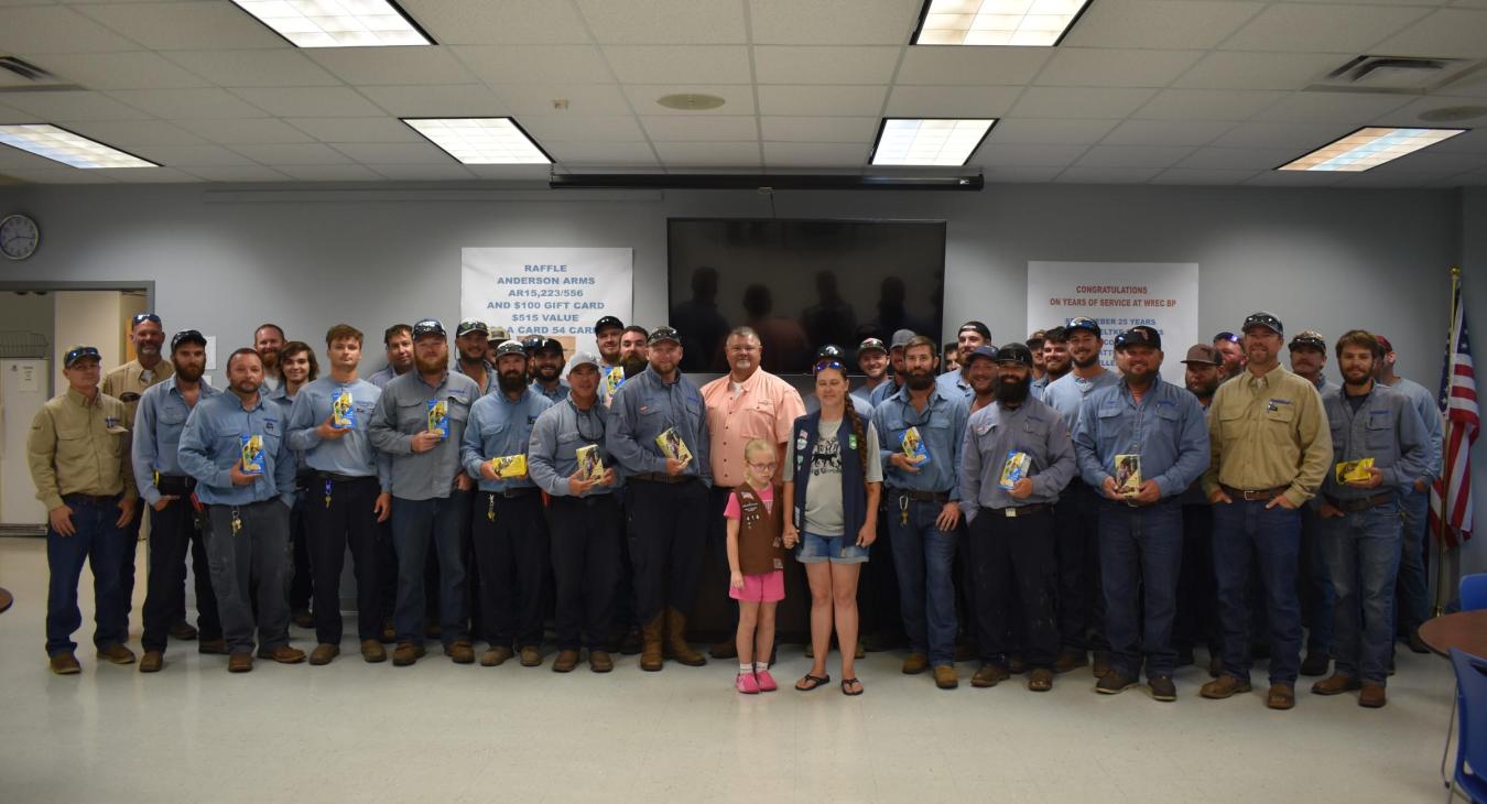 Girl Scouts Honor WREC Linemen