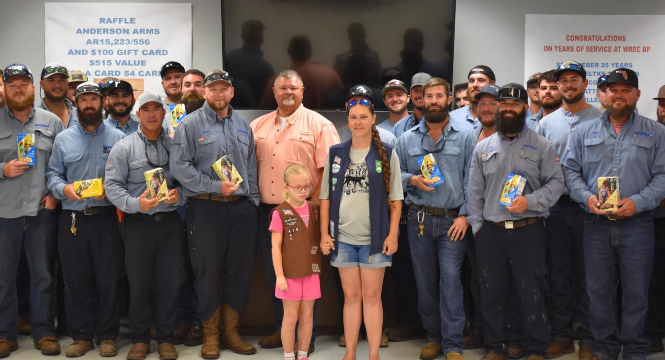 Girl Scouts Honor WREC Linemen