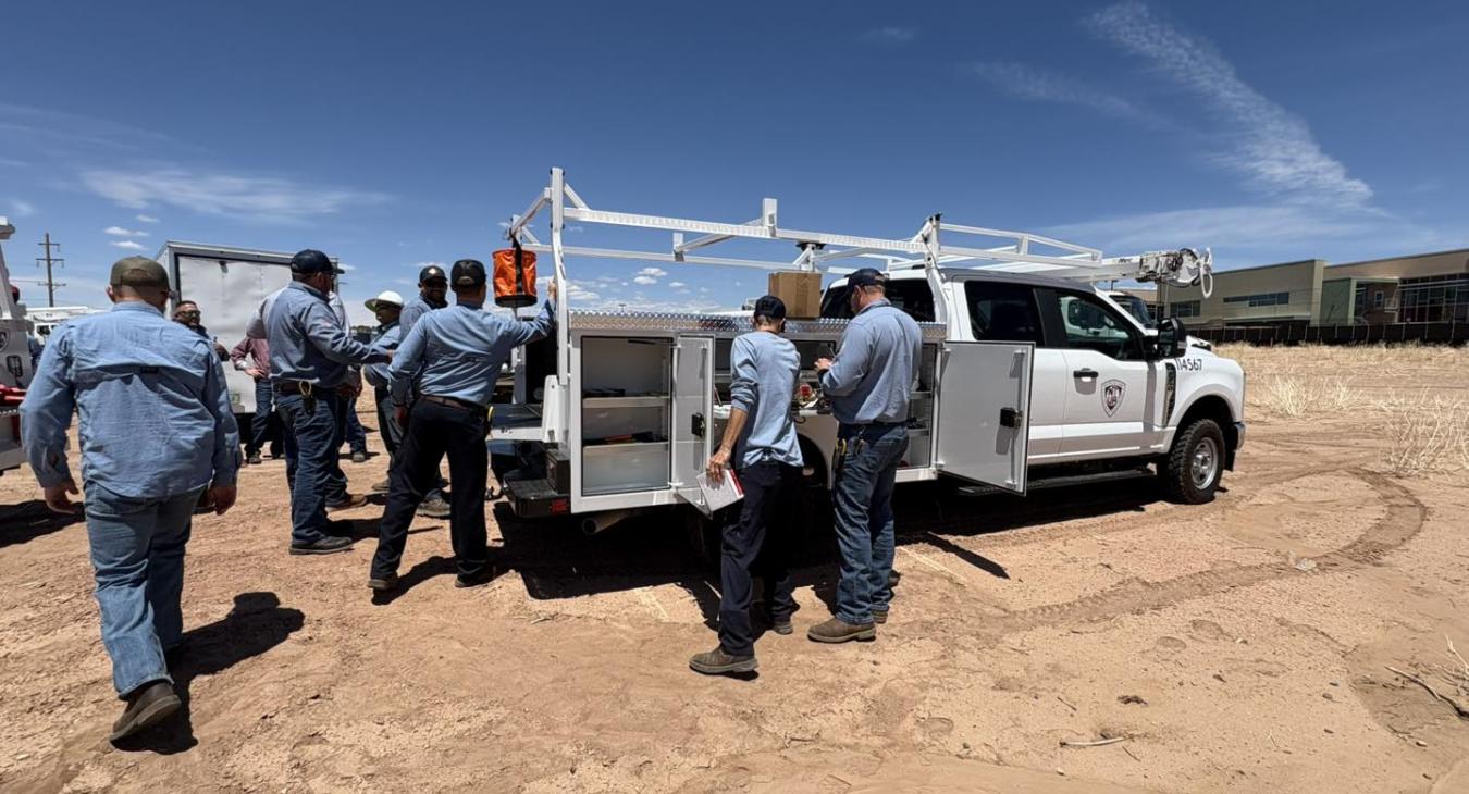 WREC Employees Begin Work on Light Up Navajo Project