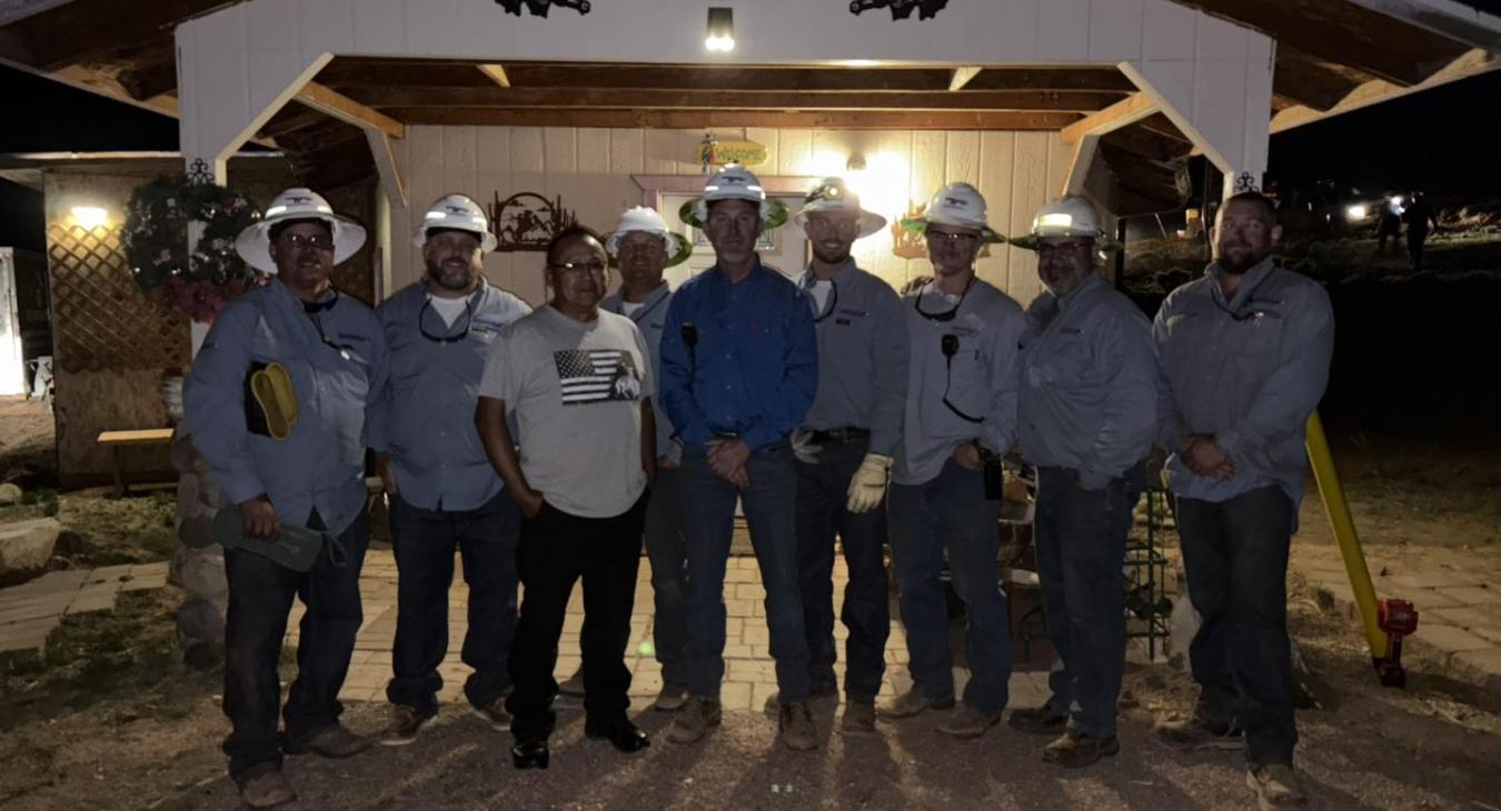 Two Navajo Families Receive Power on WREC's First Day of Light Up Navajo Project