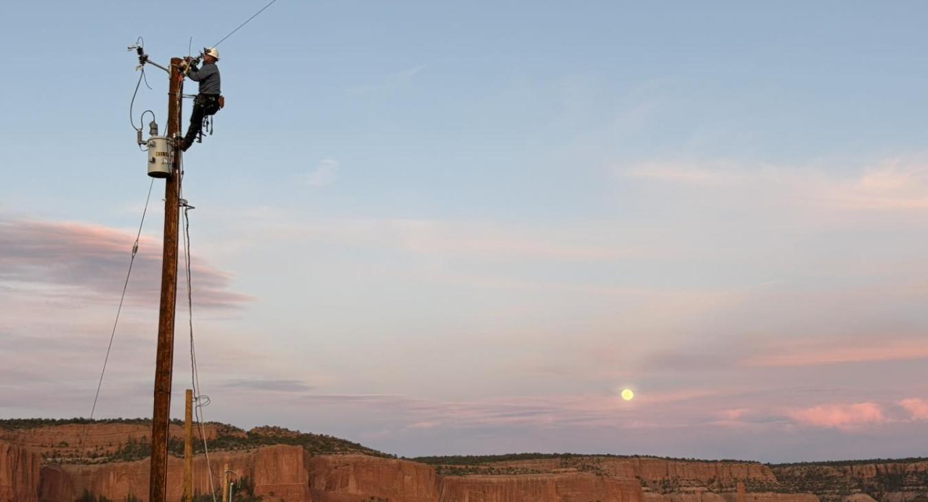 Two Navajo Families Receive Power on WREC's First Day of Light Up Navajo Project