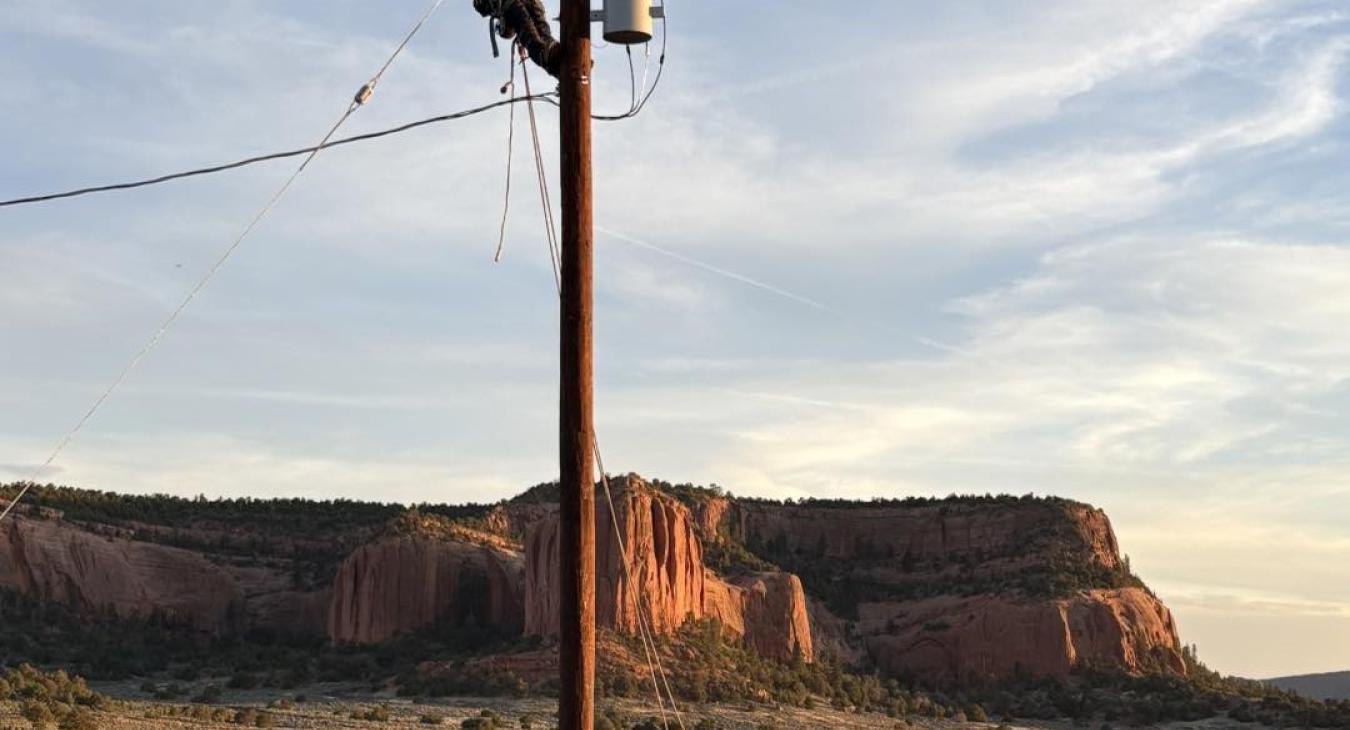 WREC Employees Begin Work on Light Up Navajo Project
