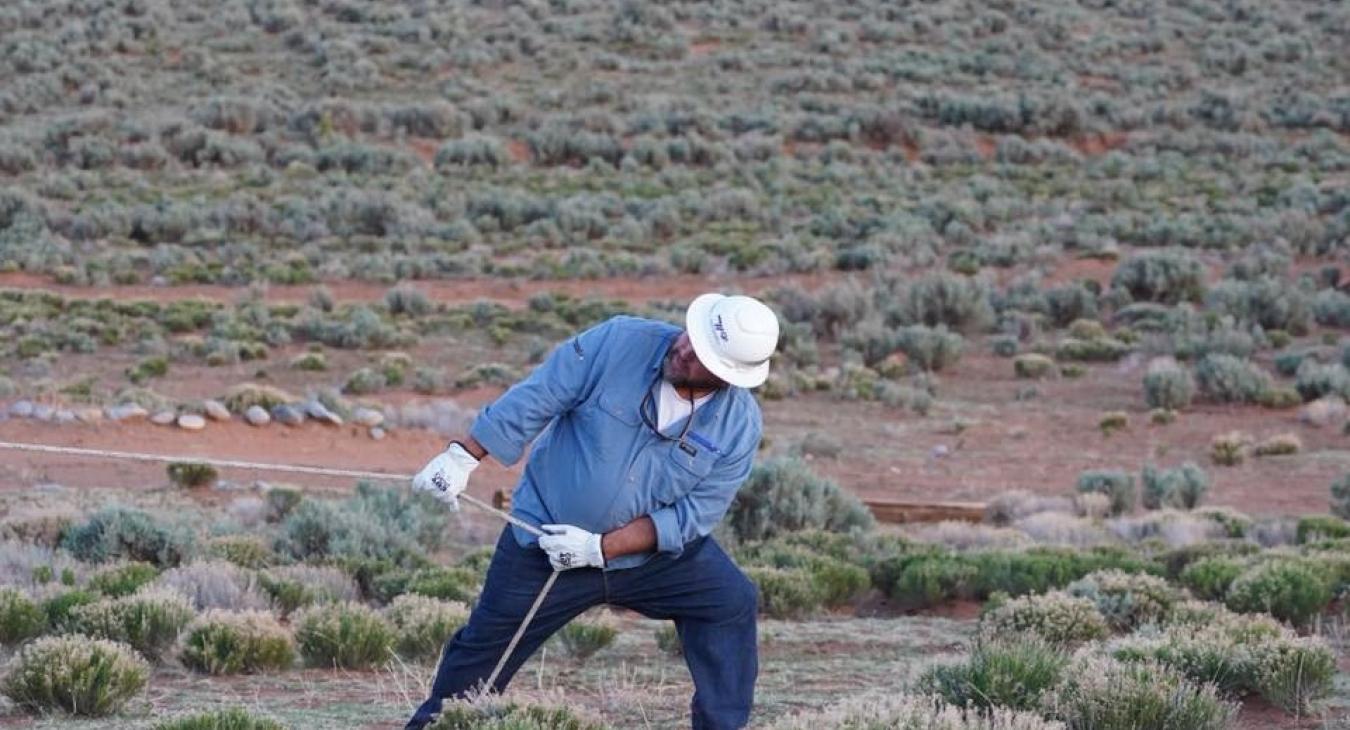 WREC Employees Begin Work on Light Up Navajo Project