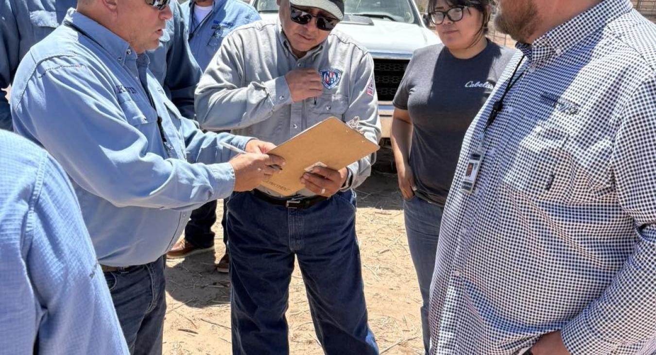 WREC Employees Begin Work on Light Up Navajo Project