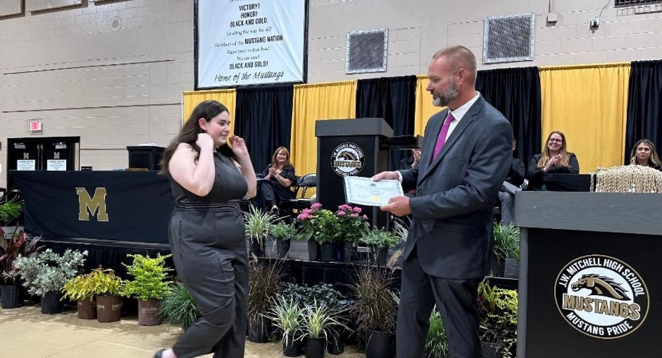 WREC Scholarships Awarded at J. W. Mitchell High School