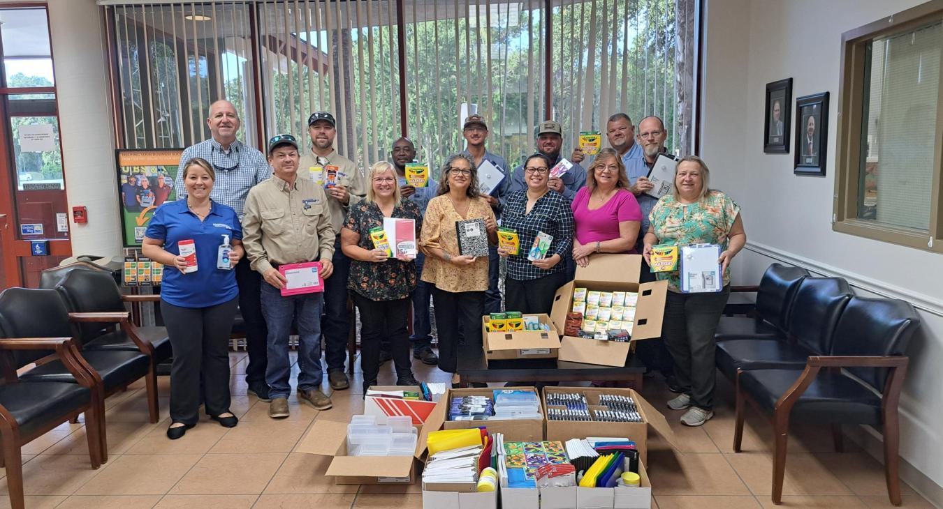 WREC Delivers School Supplies to Shady Hills and Moon Lake Elementary Schools