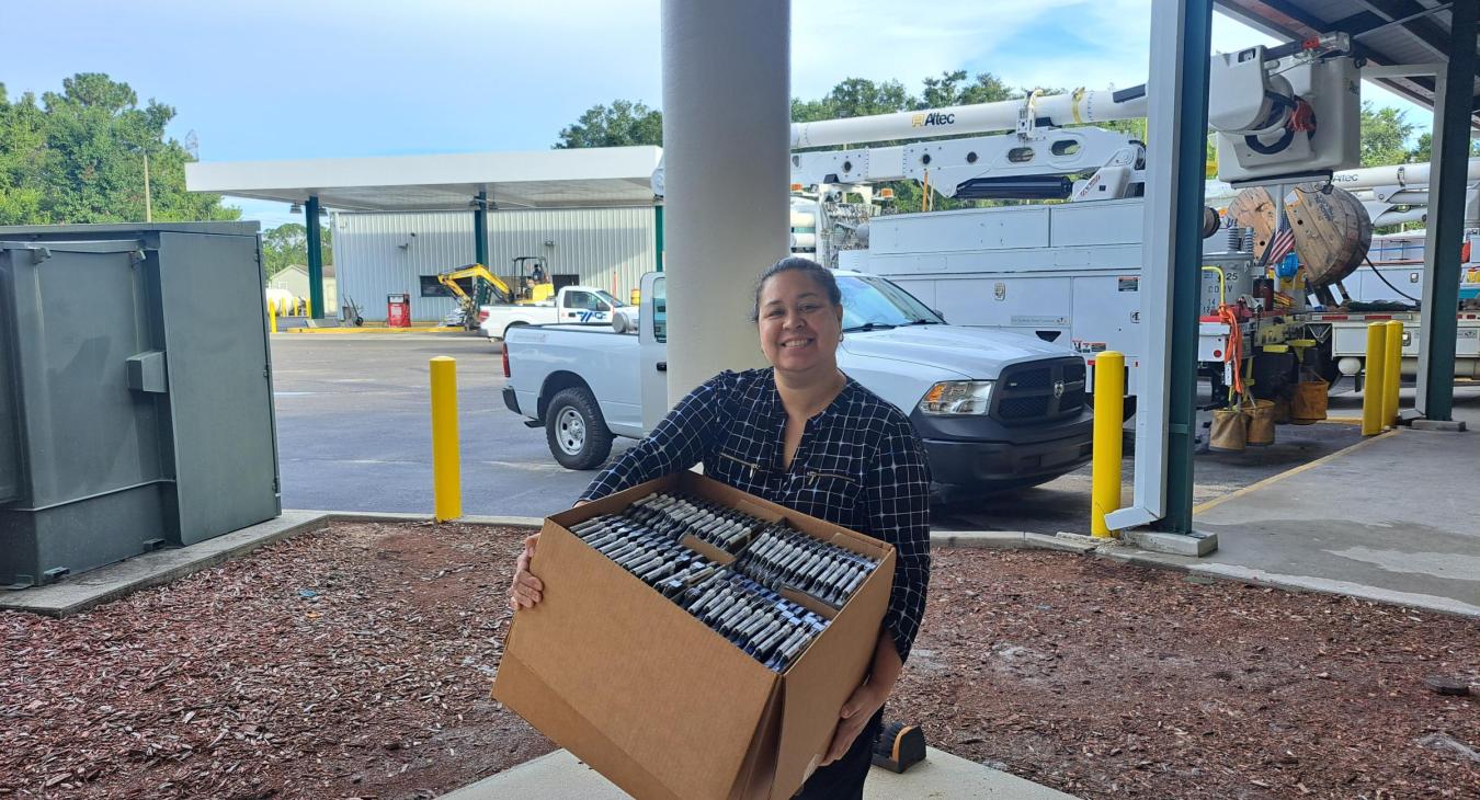 WREC Delivers School Supplies to Shady Hills and Moon Lake Elementary Schools