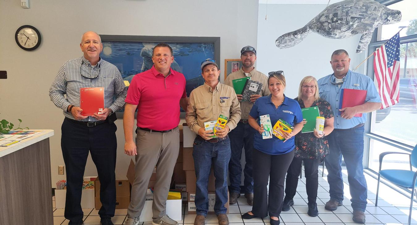 WREC Delivers School Supplies to Shady Hills and Moon Lake Elementary Schools