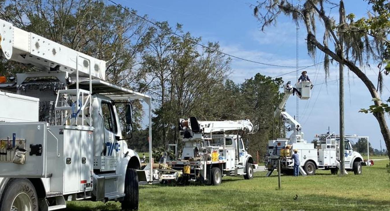 WREC Aids Northern Florida Co-ops in Power Restoration